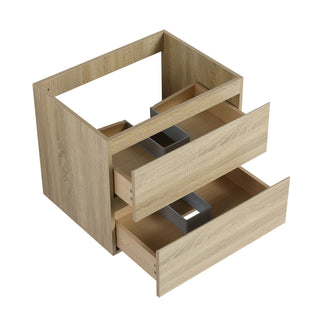 Wall Mounted Bathroom Vanity With Sink, 2 Soft Close Drawers