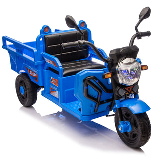 12V Kids Electric 3 Wheel Cargo Truck With LED Lights & Music