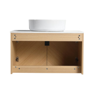 Wall Mounted Bathroom Vanity With Art Sink