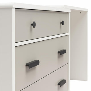 Valencia - 3 Drawer Dresser And Desk - Taupe