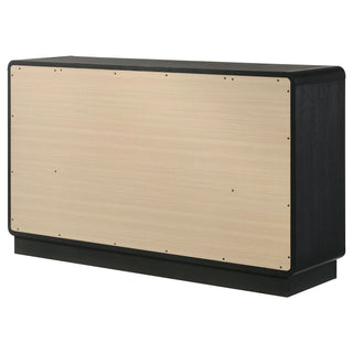 Burton - 6 Drawer Dresser Cabinet - Black