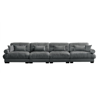 Super Comfort Oversized Modular Sectional Sofa, Deep Seat Convertible L Shaped Couch