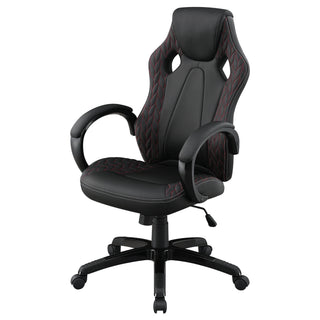 Norset - Upholstered Adjustable Home Office Desk Chair - Black