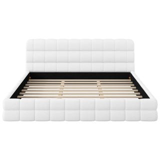 Upholstered Platform Bed With Headboard