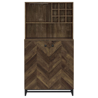Harlie - 2 Door Wine Cabinet - Oak