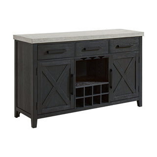 Axel - Server - Light Gray / Espresso