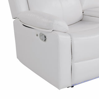 Blanche - Reclining Set With LED Lights, Speaker