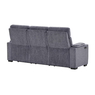 Austin - Reclining Sofa With Storage Arms - Gray