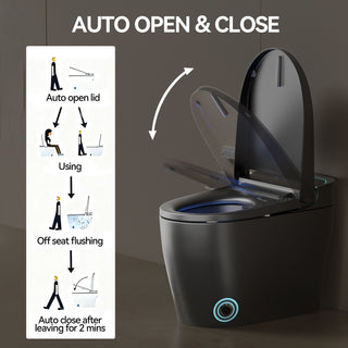 Smart Bidet Toilet With Auto Open / Close Seat