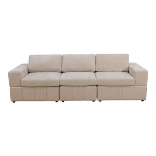 Oversized Modular Sectional Sofa 3 Piece Set, Flexible Layout For Living Room