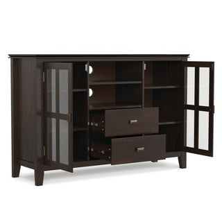 Artisan - Tall TV Media Stand - Dark Chestnut Brown