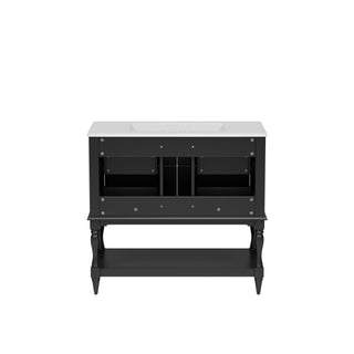 Bathroom Vanity Cabinet With Undermount Sink, 4 Drawer Set