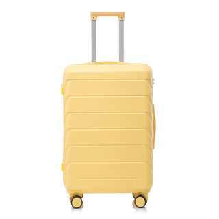 Hard Shell Luggage With Scratch Resistant Surface, 4 Wheels, Combination Lock & Side Hooks