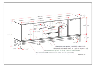 Banting - Wide TV Stand - Walnut Brown