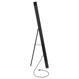 Villancourt - LED Standing Mirror With Speakers - Black