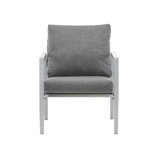 Modern Lounge Chair With Rope Accents And Cushions