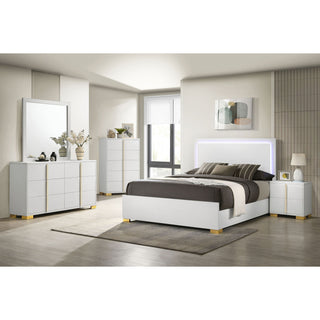 6 Drawer Dresser With Mirror - White
