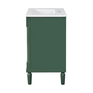 Bathroom Vanity With Top Sink, 2 Tier Storage Cabinet