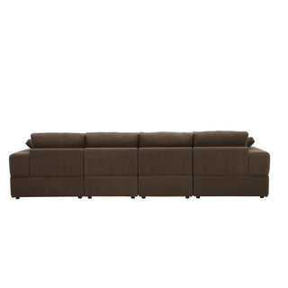 Sectional, Large Arms, Toss Pillows Included
