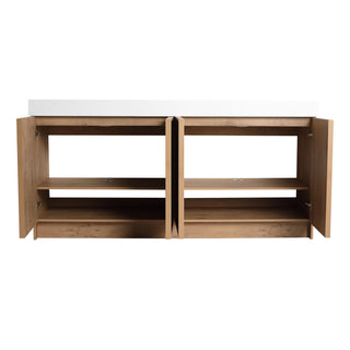 Freestanding Bathroom Vanity With Sink, Soft Close Doors