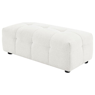 Sooke - Rectangular Ottoman - Off White