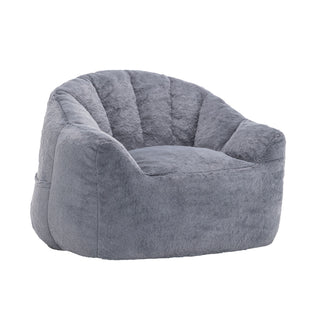 Beanbag Chair, Beanbag Sofa Chair With Armrests Stuffed High Density Foam