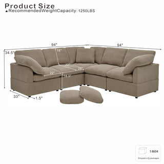 Modular Cloud Sofa Freely Configurable Corner