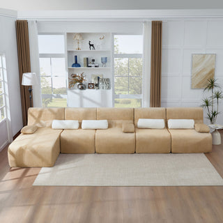 Oversized Sectional Sofa, Living Room Seating With Modular Design