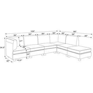 Upholstered Modular Sectional