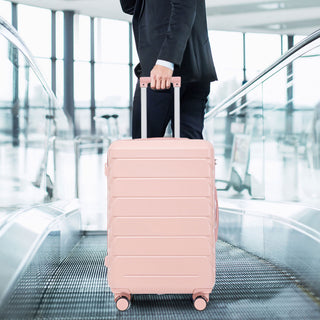 3 Pieces Set 20" / 24" / 28" Spinner Wheel Luggage With Combination Lock