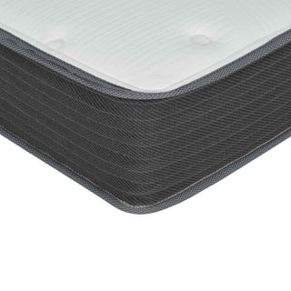 8" Pocket Spring Hybrid Bed In A Box Mattress, Soft Gel Memory Foam - Gray / White - Full