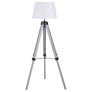 Hannah - Floor Lamp With Tripod Base - Gray