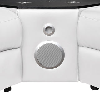 Nova - Sectional With Bluetooth Speaker, LED And Lifting Wine Cabinet