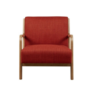 Mid-Century Style Lounge Chair With Upholstered Seat