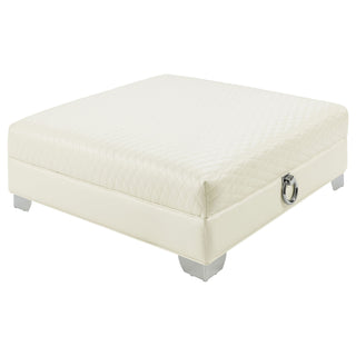 Cordelia - Square Ottoman - White