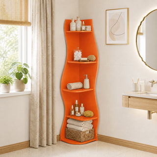 5 Tier S - Shaped Corner Shelf For Living Room