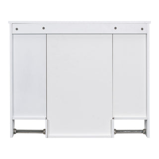Wall Mounted Bathroom Storage Cabinet With Mirror, Medicine Cabinet With Towel Bar