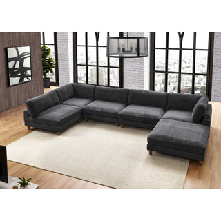 Modern Modular Sectional With Adjustable Back Support