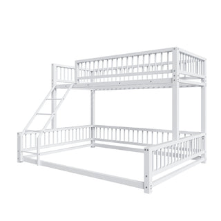Bunk Bed With Ladder And Safety Guardrails