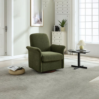 Modern Swivel Barrel Accent Chair With Base
