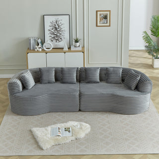 Sectional Sofa, Oversized 4 Seater With Deep Seat Design
