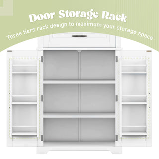 Bathroom Storage Cabinet With Multifunctional Storage Space, Drawer With Slide Rails, Adjustable Shelf