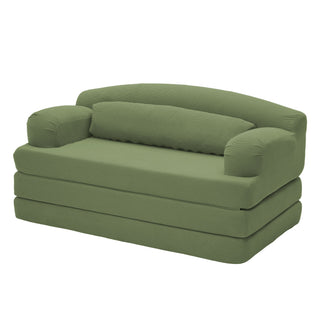 2 Seater Sofa Bed, Compact Foldable Floor Couch