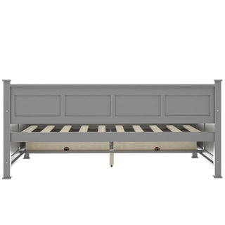 Modern Daybed With 2 Large Drawers, X Shaped Frame