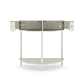 Demi Lune - Console Table With 2 Storage Drawers