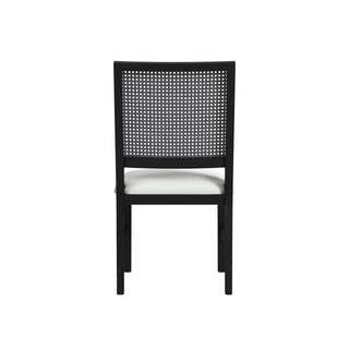 Bahama Breeze - Fabric Dining Chair (Set of 2) - White / Black