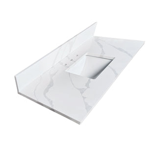Bathroom Vanity Top With Undermount Sink, 3 Pre Drilled Holes