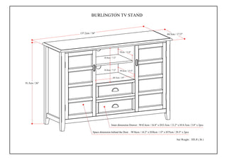 Burlington - Handcrafted Tall TV Media Stand