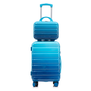 Luggage Set 14" / 20" With Combination Lock And Cosmetic Case