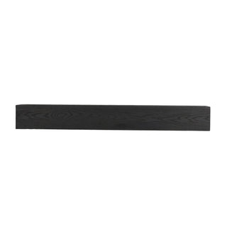 48'' Embossed Fireplace Mante, Wall Mounted Floating Shelf - Black